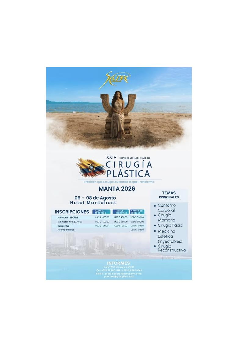 XXIV Congreso Nacional de Cirugía Plástica, Sociedad Ecuatoriana de Cirugía Plástica, Reconstructiva y Estética